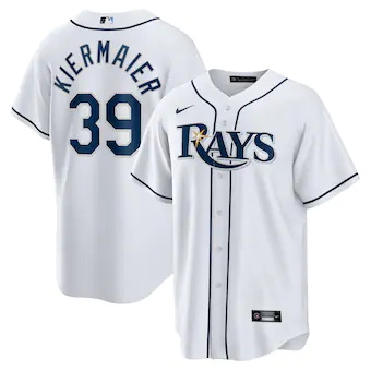 mens nike kevin kiermaier white tampa bay rays home replica